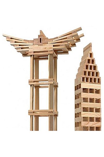 Redka Red City Wooden Blocks 100 Pieces
