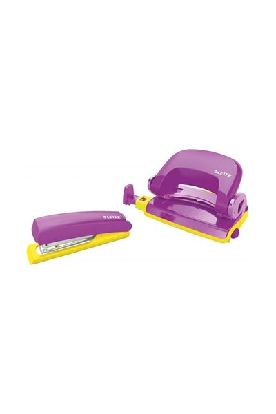 Leitz Stapler Set Retro Chic 5507 10 Pages - Purple
