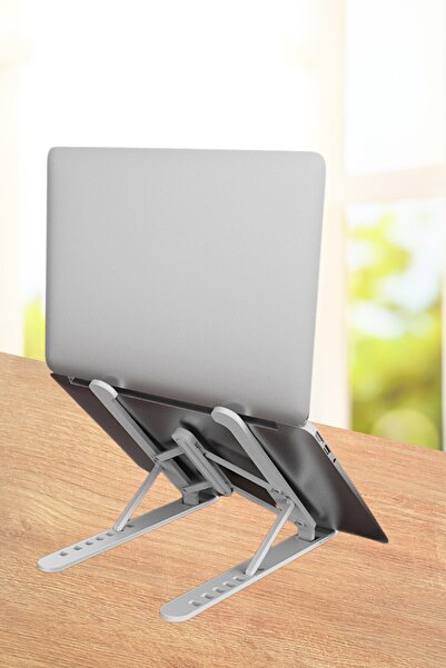 Buffer ®   Adjustable Plastic Laptop Support Base Foldable Portable Laptop Stand Heighten