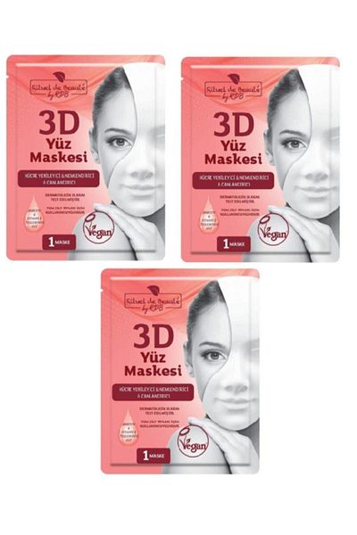 Rituel De Beaute Cell Renewing & Moisturizing & Revitalizing 3D Face Mask Set of 3
