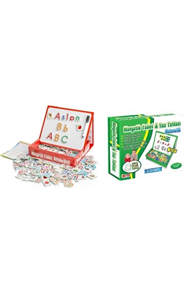 Diytoy Manyetik Tablet Alfabe Ve Manyetik Tablet Matematik Seti