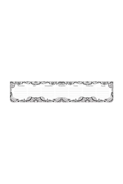 KESKİN COLOR Bloc săptămânal frontal pentru tastatură Sharp Color MANDALA 7,5x40 cm. 52 ani.
