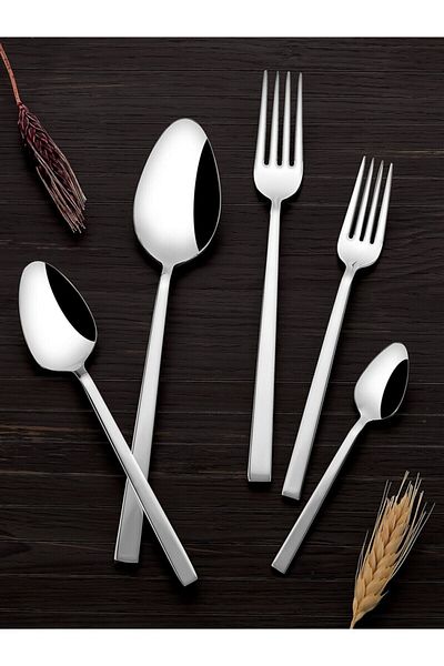 NİCE Elite 12 Pack Luxury Dessert Spoons