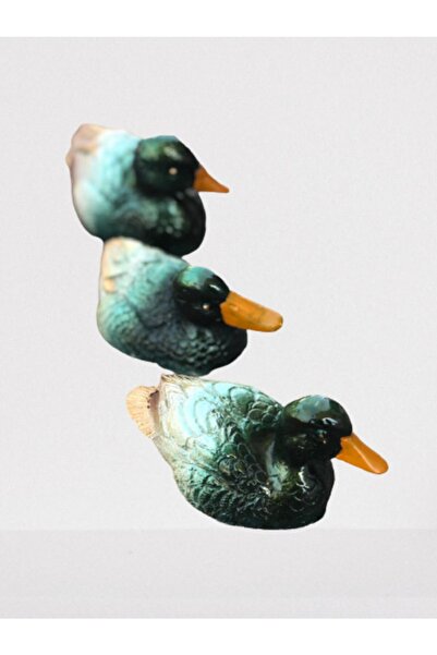Lucky Art Dekoratif Biblo 3 Lü Ördek Seti Dekor Aksesuar