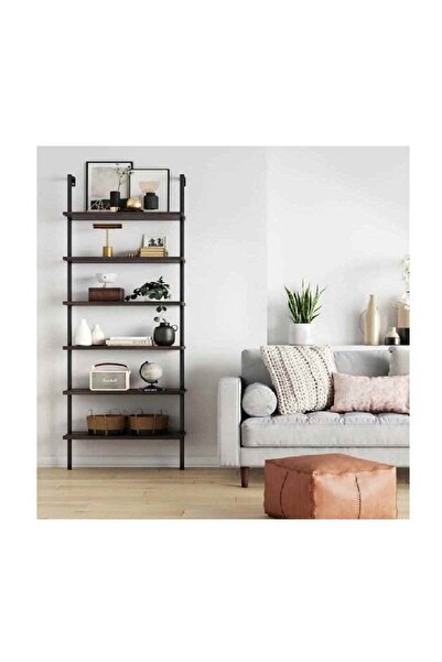 Genel Markalar Kitaplık Duvar Rafı Metal Kitaplık Mobilya 6 Katlı 1073