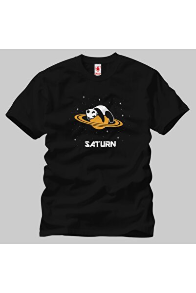 Built By Crazy Crna Panda Saturn Unisex Majica