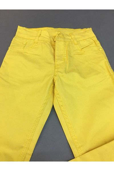 Gökkuşağı Children's Yellow Linen Trousers