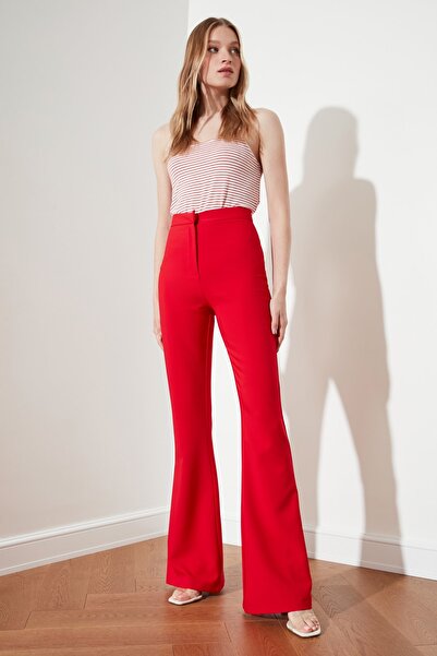 Trendyol Collection Pants - Red - Bootcut
