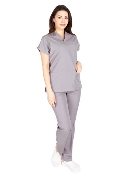 VEHBİ Uniformă pentru femei medic-asistentă, din țesătură elastică Lycra, set...