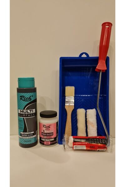 Rich Multi Surface 500cc (750 Gr ) Antrasit Dolap Boyama Seti ( Yeni Multi Rengi )