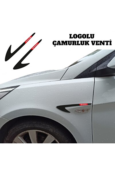 Otoaksefuar Honda City Çamurluk Venti Parlak Siyah (logolu)