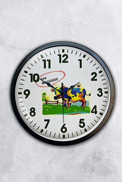 AİB STORE Δώρο 40 εκ. Μαύρο Μεταλλικό Κρεοπωλείο Ρολόι τοίχου