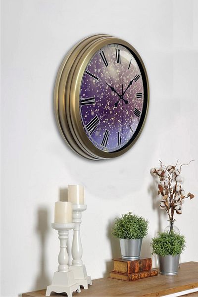Kasva Concept 40 cm Antique Metal Decorative Wall Clock