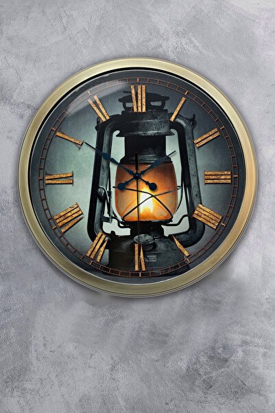 Platin Saat هدية ساعة حائط معدنية عتيقة مقاس 40 سم