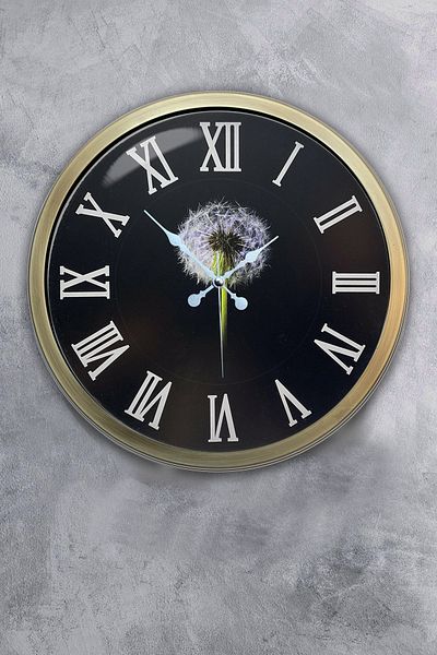 Kasva Concept 40 cm Tumbled Metal Roman Classic Wall Clock