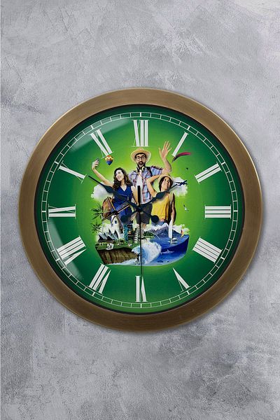 Kasva Concept Gift 36 cm Antique Metal Holiday Wall Clock