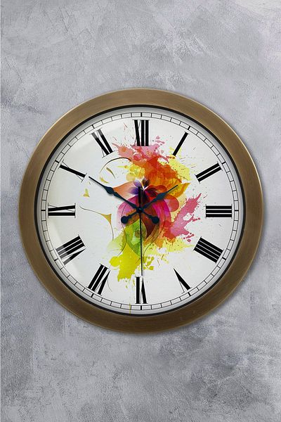 Kasva Concept Gift 36 cm Antique Metal Design Wall Clock