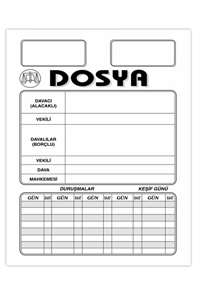 Kaya Lawyer Desk Office Case Icra File White (Large Size) 1st Quality Pack of 100