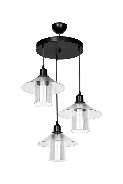 Genel Markalar Inka 3'Lü Siyah Optik Transparan Şeffaf Başlıklı