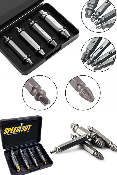 Chermik Speed Out Hasarlı Bozuk Vida Çıkarıcı Hasar Görmüş Vida Sökme