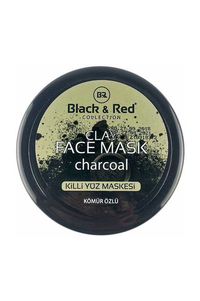 Black Red Clay Face Mask with Charcoal Extract 400 gr