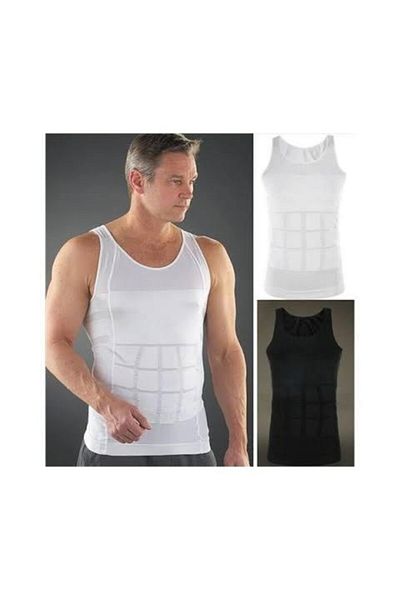 Nacar Men's White Corset Athlete