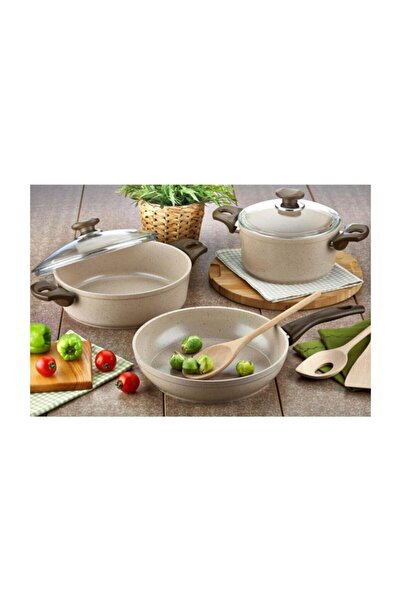 gülsan طقم أواني طهي جرانيت 5 قطع من سافران