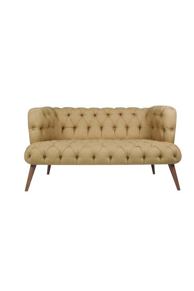 Ze10 Design West Monroe Loveseat İkili Kanape Sütlü Kahve