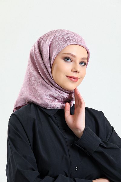 Sarar Women's Hijab Shiny Patterned Cotton Evening Dress Scarf