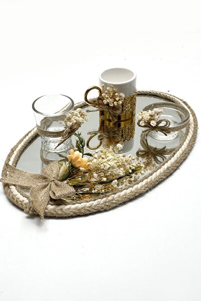 Lora Davet Набір підносів для кави Damat (1 ШТ.) Золотий 53213