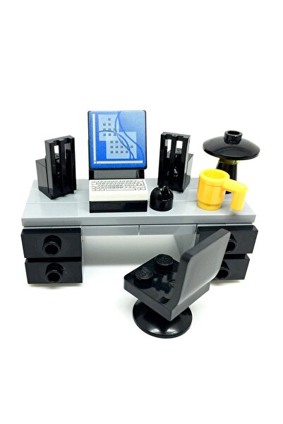 LEGO Orjinal Aksesuar Moc Custom Minifigür Modular Building Bina Ofis Bilgisa...