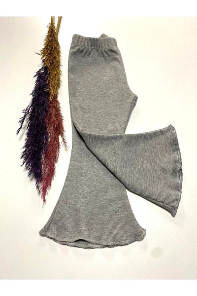 ARYA BABY Baby Girl Knitwear Camisole Fabric Wide Ribbed Spanish Leg Tights Single Bottom