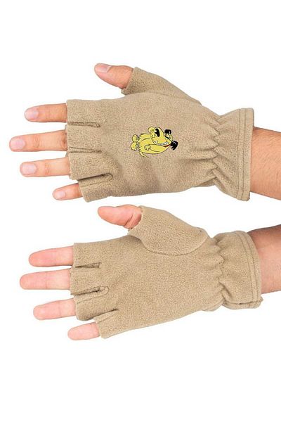 herotasarım Winter Muttley Printed Cutout Fleece Gloves - Bll3522