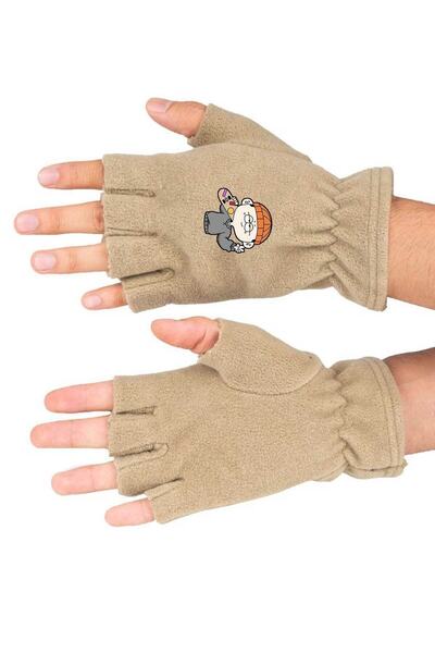 herotasarım Χειμερινά γάντια με στάμπα κινουμένων σχεδίων Fleece - Bll3458