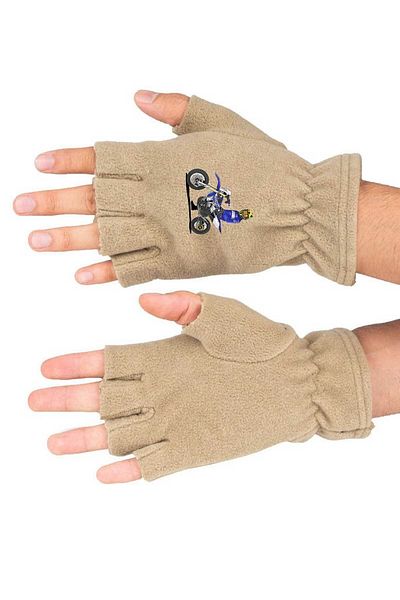 herotasarım Γάντια Fleece με στάμπα χειμερινής μοτοσυκλέτας - Bll3465
