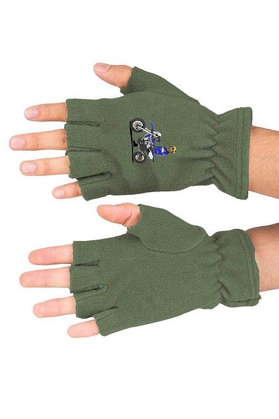 herotasarım Γάντια Fleece με στάμπα χειμερινής μοτοσυκλέτας - Bll3465