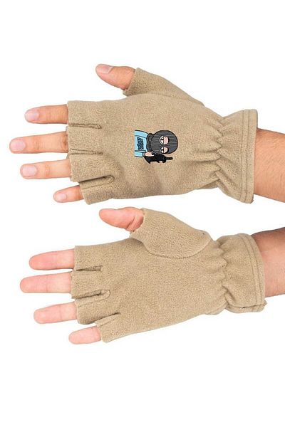 herotasarım Χειμερινά γάντια Nikc με στάμπα Fleece - BLL3555