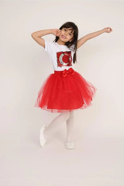 NOBLE STORE Girl's 23 April 29 October 10 November 19 May Performance Outfit T-shirt Skirt Suit Nbl58963