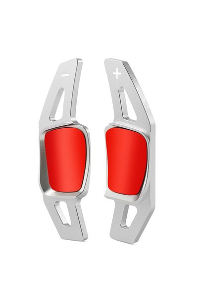 vagparts Golf Mk8 Silver F1 Shift Earbuds - Golf 8 F1 Steering Wheel Earbud Pedal