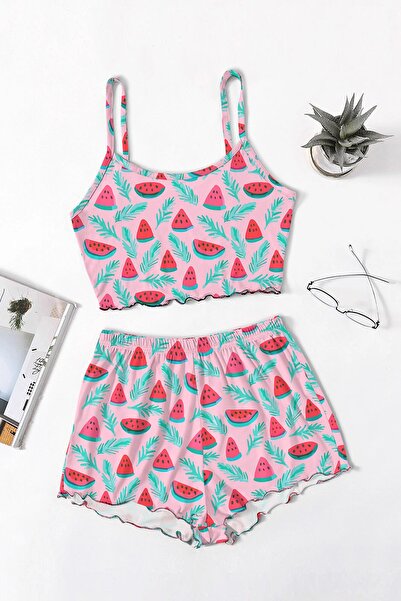 PEMBİŞ HOMEWEAR Σετ Σορτς Favela Watermelon Süpersoft