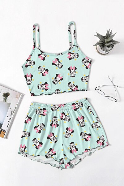 PEMBİŞ HOMEWEAR Favela Minnie Süpersoft Şort Takımı
