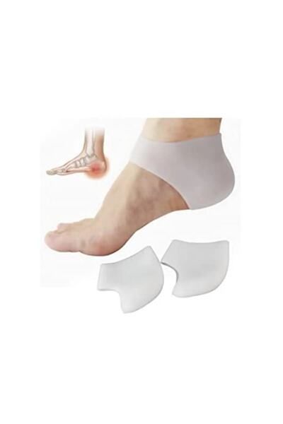 SKORMED Silikon Topukluk Topuk Dikeni Topuk Çatlağı Topuk Çorabı Topukluk 1 Çift Ten