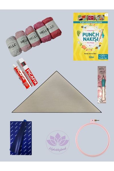 LİLYHOBBYLAND Punch (PANCH) Starter Embroidery Kit With All Supplies Punch-2