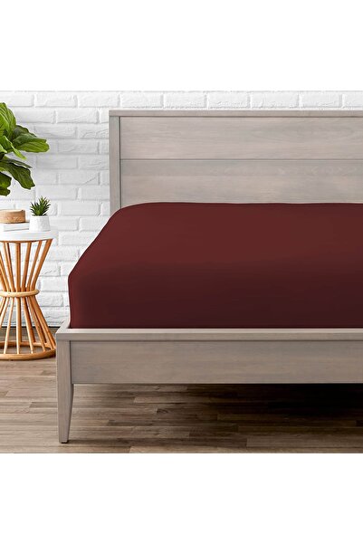 güllüce ev tekstil ürünleri Fitted Sheet Plum