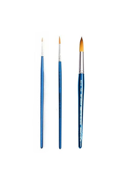 Art Tone Set de pensule pentru acuarelă Art Design cu peri sintetici seria 123