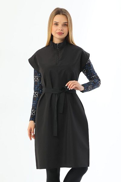 Remsa Mayo Πουλόβερ Single Top Parachute with Gilet Full Hijab Swimsuit 2364 Black