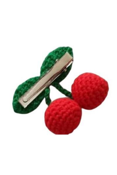 OYUNCAKPARK Örgü Pens Kırmızı Kiraz Toka