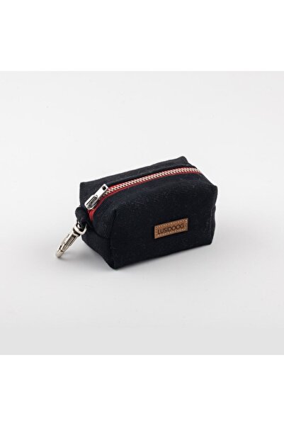Lusi Doog Black Poop Bag - Dog Waste Bag Carrying Bag