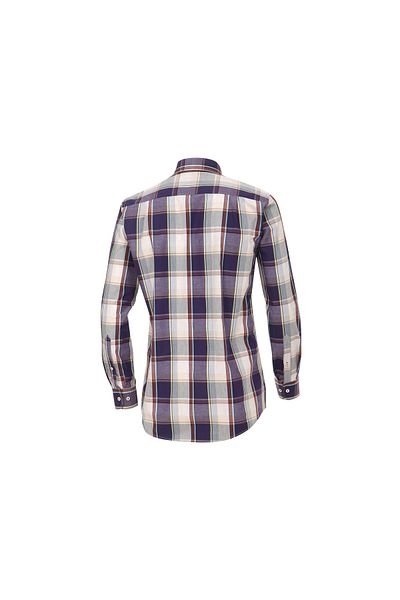 VENTI Hemd - Lila - Regular Fit