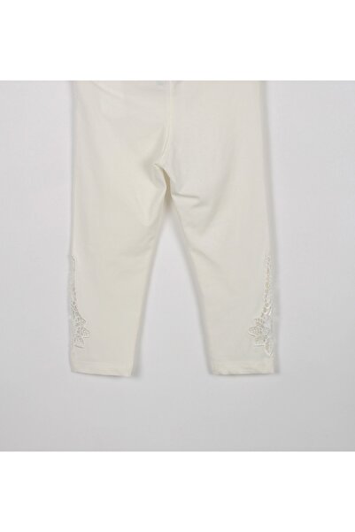 incity Girl's Lace Detailed Ecru White Tights